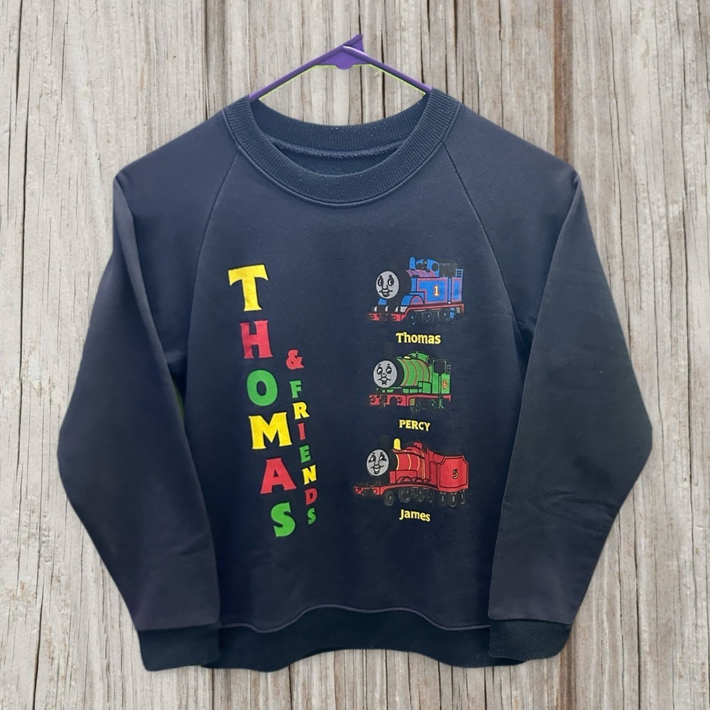 Thomas & Friends Navy  Sweatshirt with Colorful Print 7-8